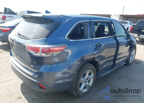 2014 Toyota Highlander Limited V6 z USA, uszkodzony, nr VIN 5TDYKRFH1ES019224